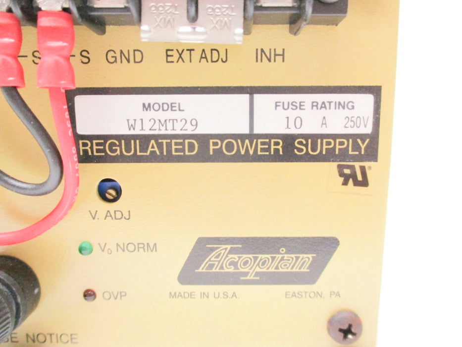 ACOPIAN W12MT29 UNMP