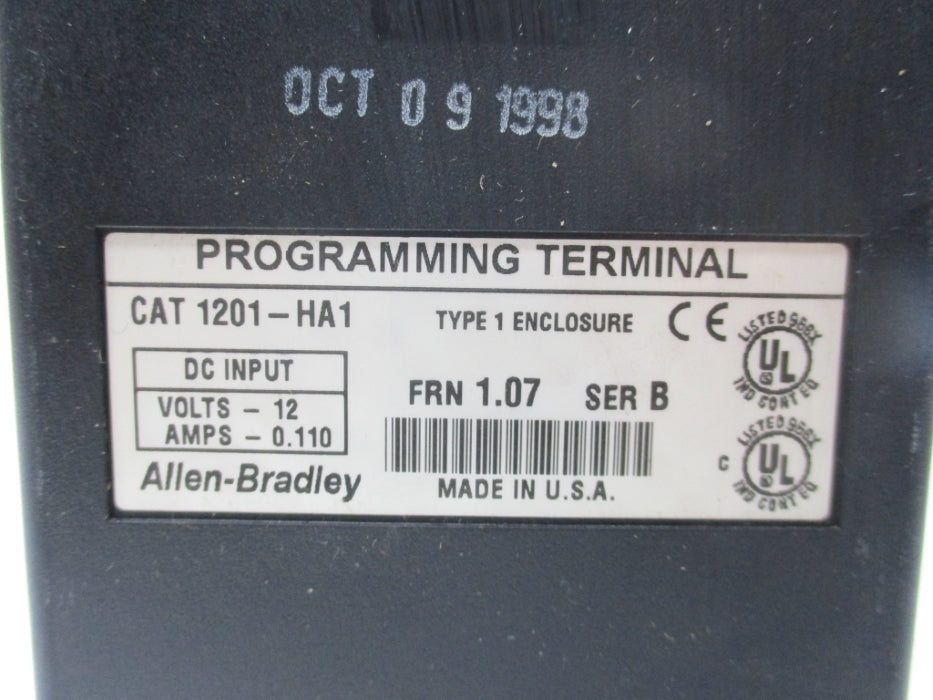 ALLEN BRADLEY 1201-HA1 SER. B F/W 1.07 UNMP