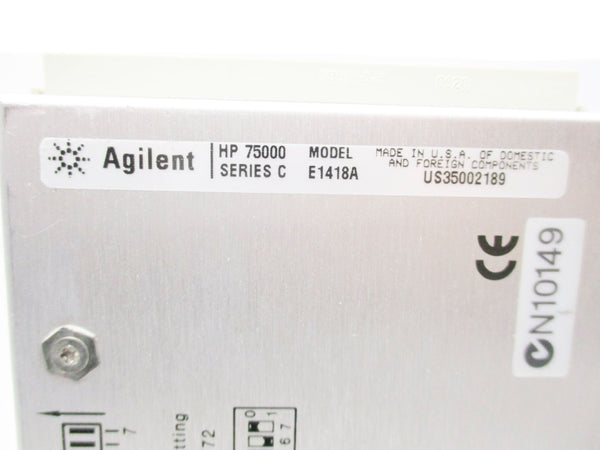 AGILENT E1418A SER. C UNMP