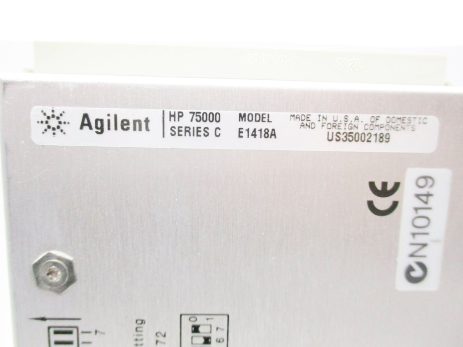 AGILENT E1418A SER. C UNMP