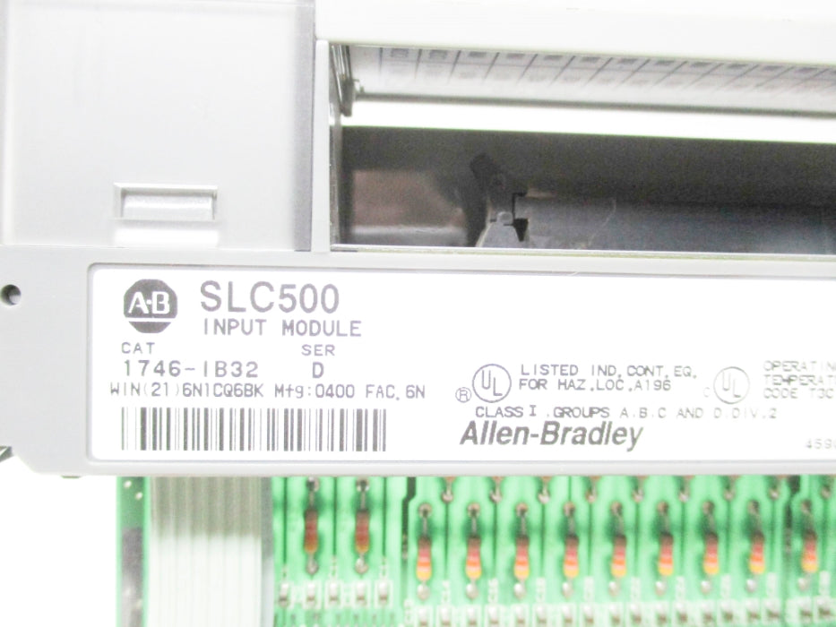 ALLEN BRADLEY 1746-IB32 SER. D 15-30VDC UNMP