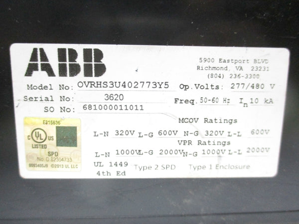 ABB OVRHS3U402773Y5 (AS PICTURED) NSNP