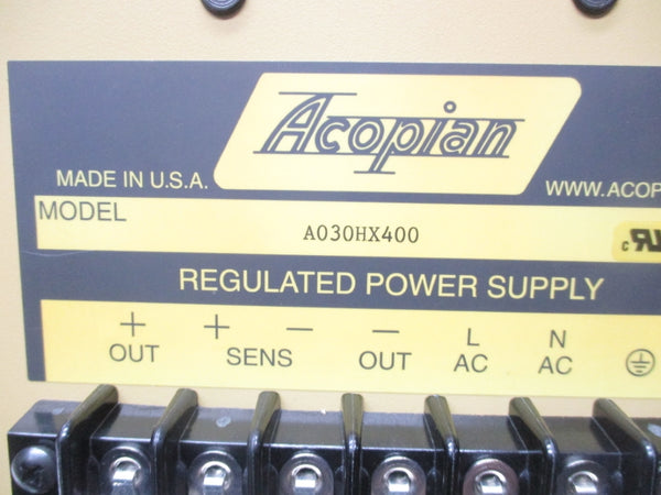 ACOPIAN A030HX400 NSNP