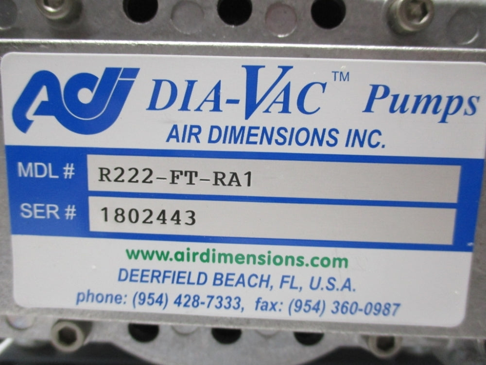 AIR DIMENSIONS R222-FT-RA1 NSNP