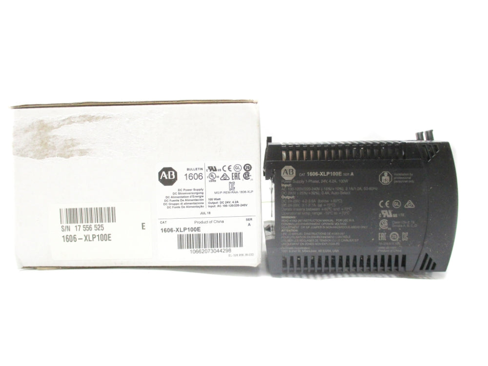 ALLEN BRADLEY 1606-XLP100E SER. A 100-120/220-240V 2.1/1.0A (WH) NSMP