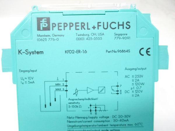 PEPPERL+FUCHS KFD2-ER-1.6 096864 NSMP