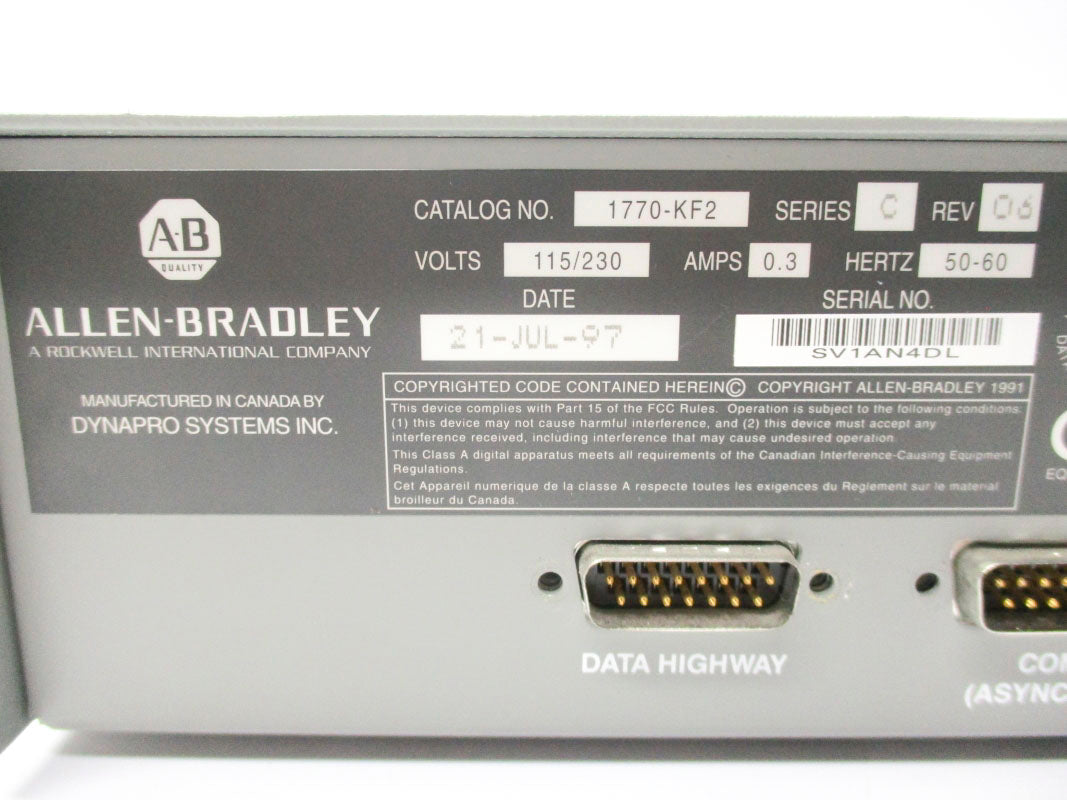 ALLEN BRADLEY 1770-KF2 SER. C NSNP