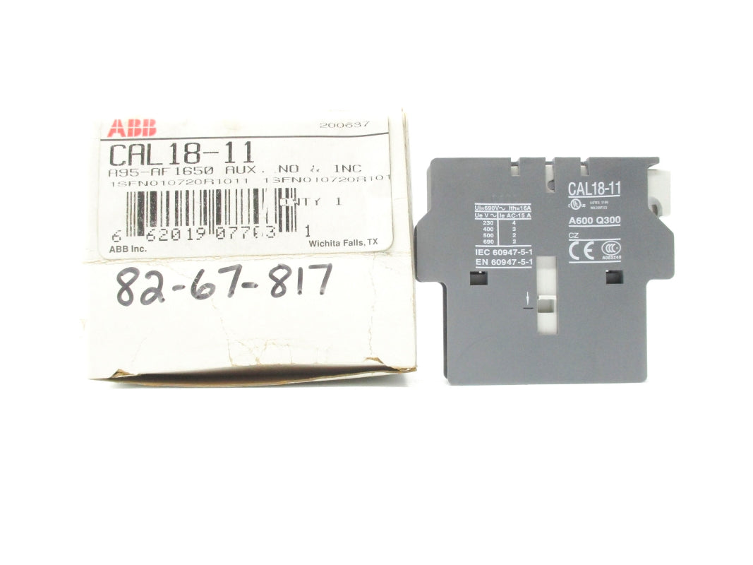 ABB 1SFN010720R1011 CAL18-11 690V 16A NSMP