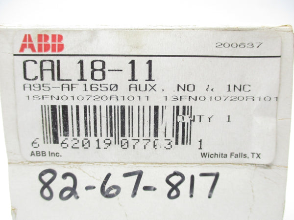 ABB 1SFN010720R1011 CAL18-11 690V 16A NSMP