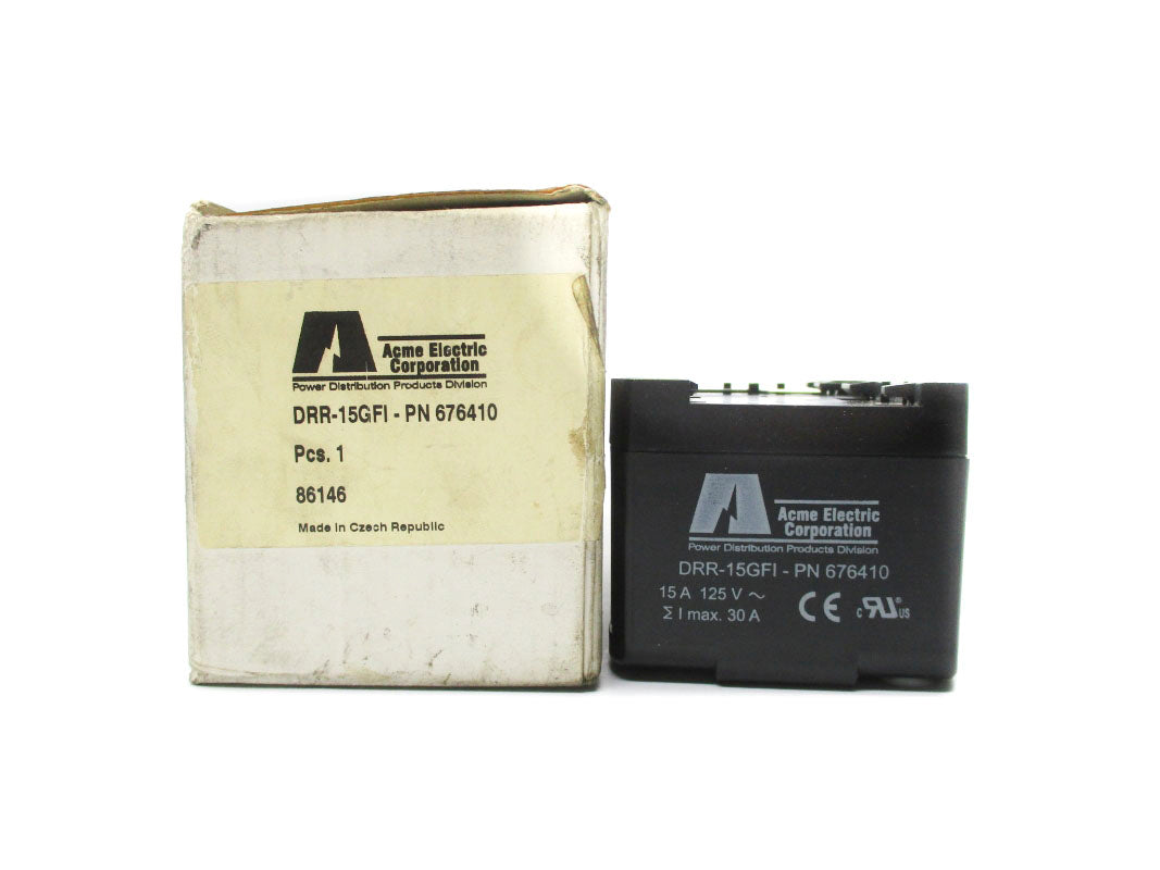 ACME ELECTRIC 676410 DRR-15GFI 15A 125V NSMP