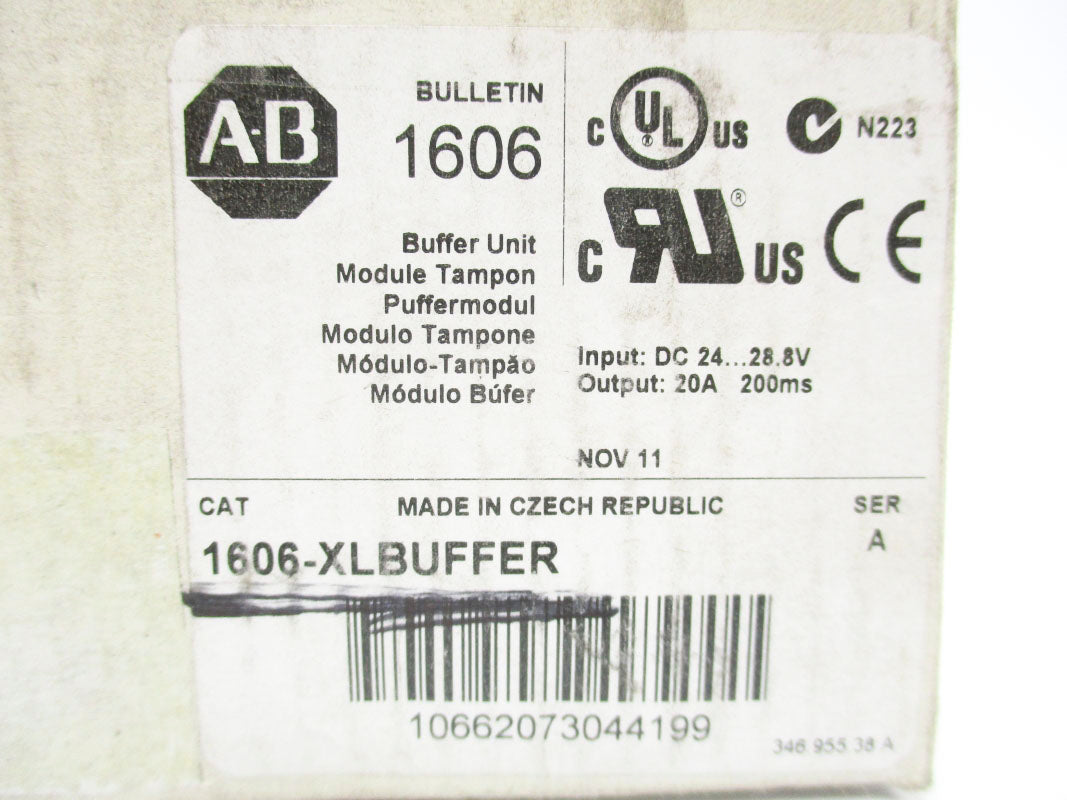 ALLEN BRADLEY 1606-XLBUFFER SER. A 24-28.8VDC 20A  (WH) NSMP