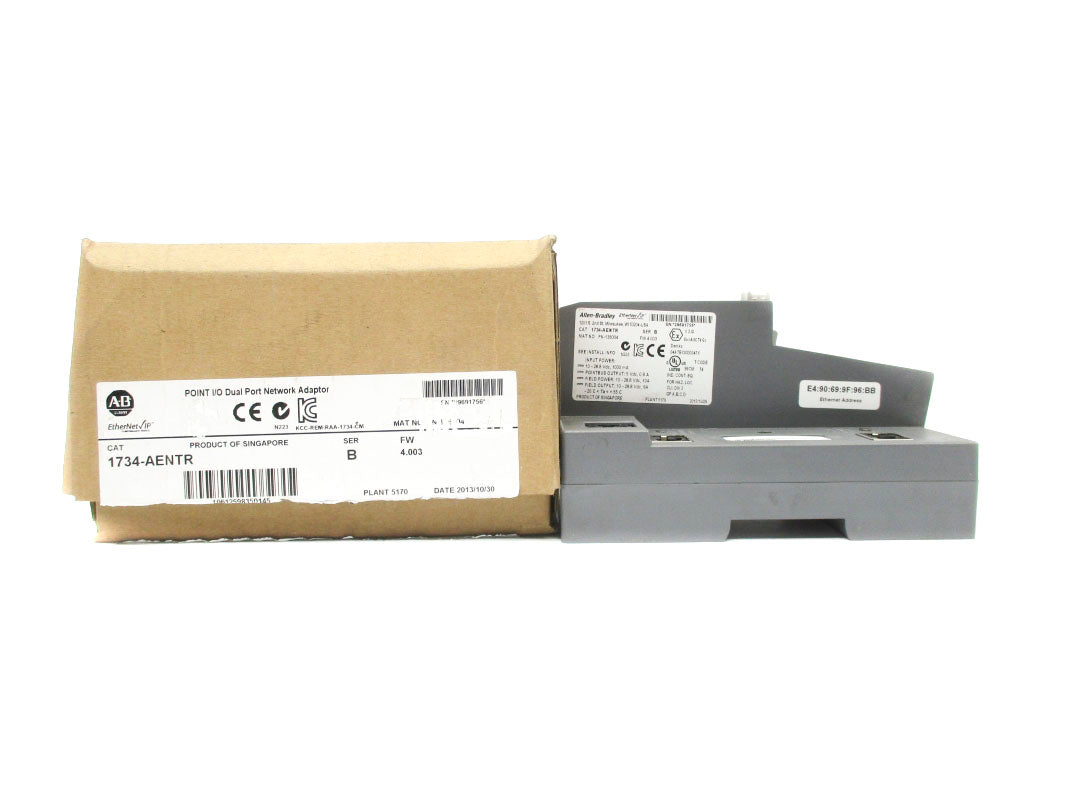 ALLEN BRADLEY 1734-AENTR SER. B 10-28.8VDC 10A F/W 4.003 NSMP