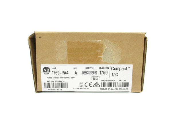 ALLEN BRADLEY 1769-PA4 SER. A DATE: 2015 240VAC 40A NSFS