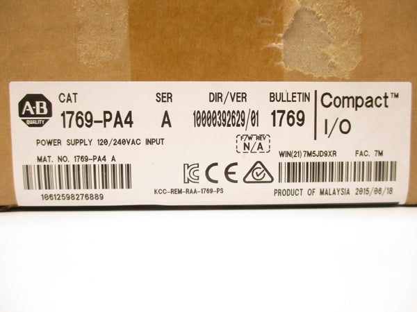 ALLEN BRADLEY 1769-PA4 SER. A DATE: 2015 240VAC 40A NSFS