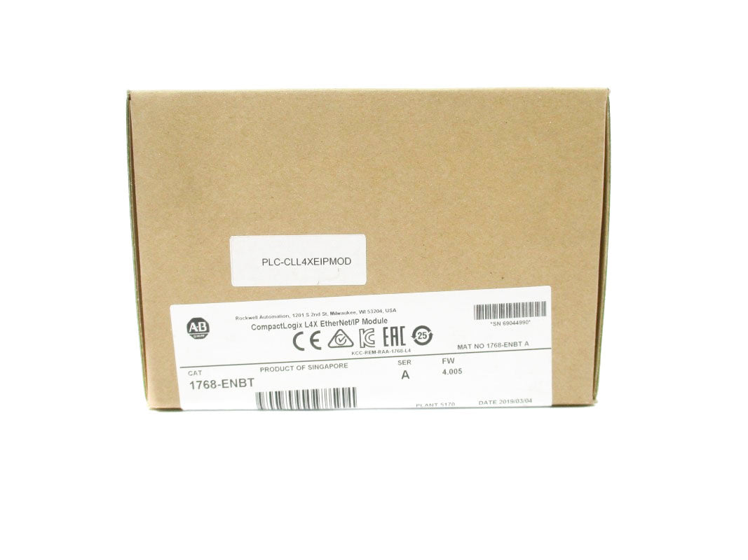 ALLEN BRADLEY 1768-ENBT SER. A F/W 4.005 DATE: 2019 NSFS
