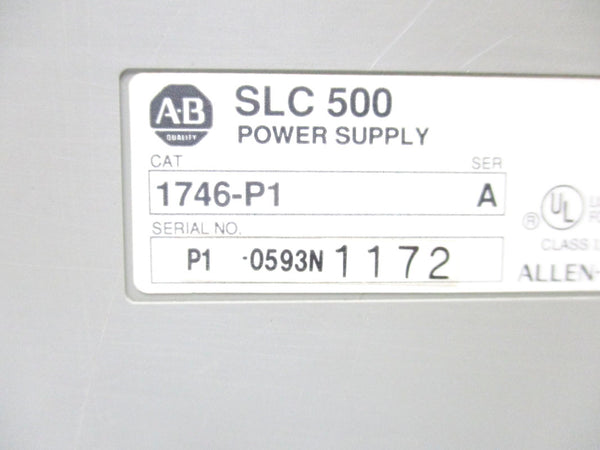 ALLEN BRADLEY 1746-P1 SER. A 170-265VAC (NO DOOR) UNMP