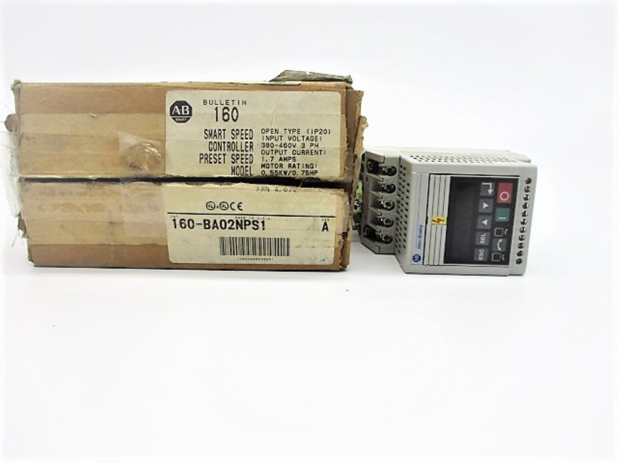 ALLEN BRADLEY 160-BA02NPS1 (F/W 4.07) SER. A (BR/WH) NSMP