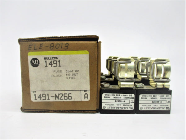 ALLEN BRADLEY 1491-N266 SER. A 600V 60A (BR/YL) NSMP