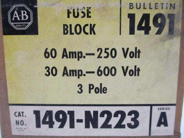 ALLEN BRADLEY 1491-N223 SER. A (BR/YL) NSMP