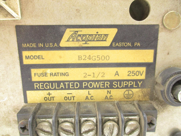 ACOPIAN B24G500 (AS PICTURED) UNMP