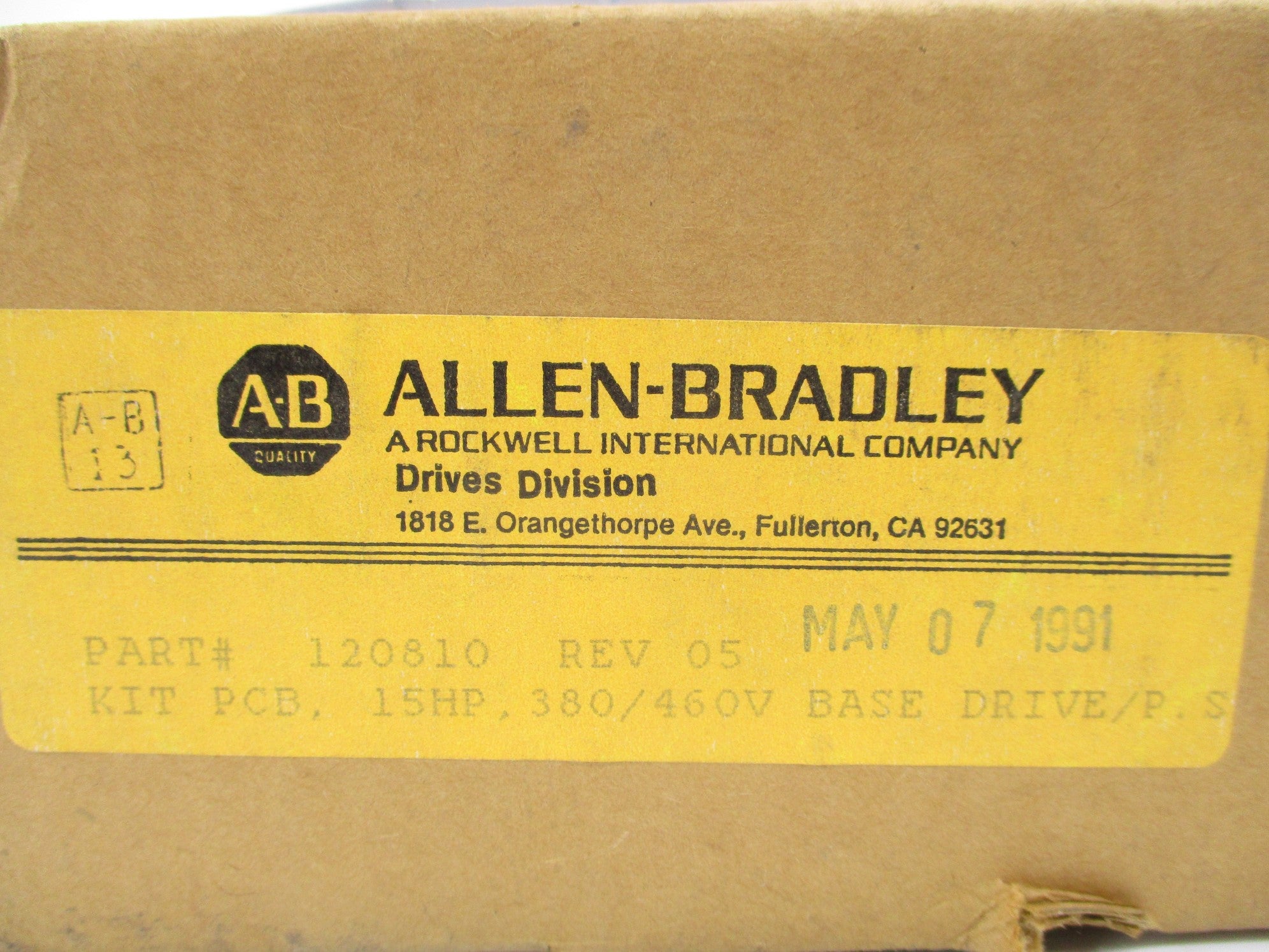 ALLEN BRADLEY 120810 F/W 05 NSMP