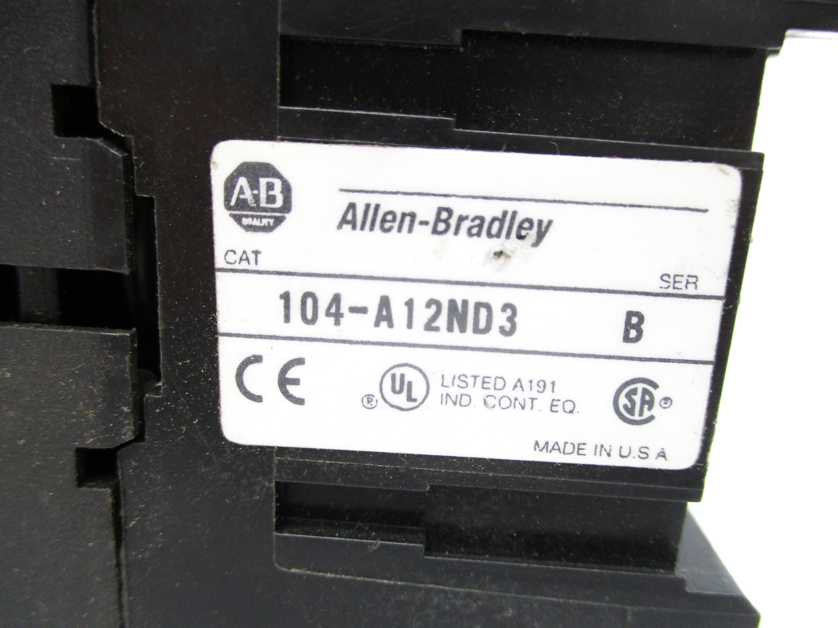 ALLEN BRADLEY 104-A12ND3 SER. B UNMP