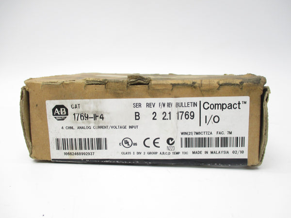 ALLEN BRADLEY 1769-IF4 SER. B F/W 2.1 DATE: 2010 NSFS