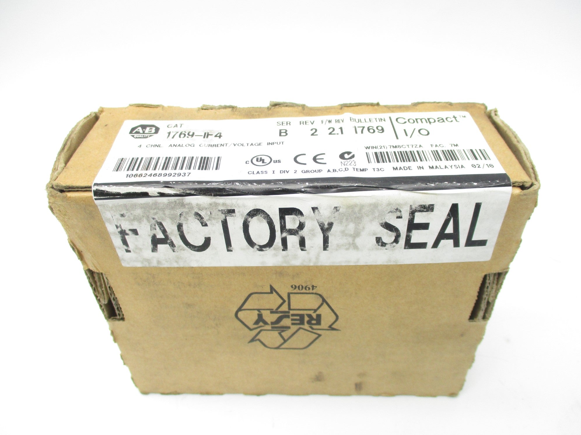ALLEN BRADLEY 1769-IF4 SER. B F/W 2.1 DATE: 2010 NSFS
