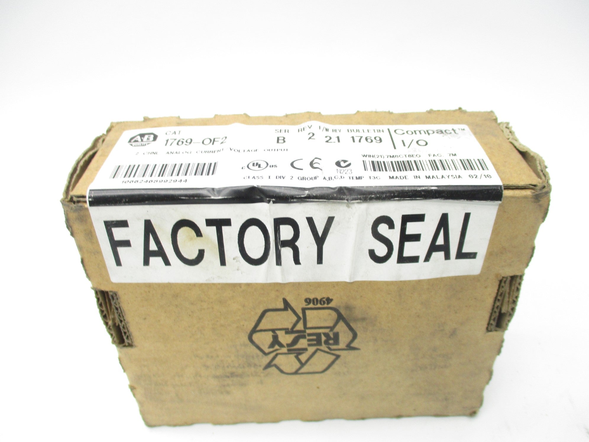 ALLEN BRADLEY 1769-OF2 SER. B F/W 2.1 DATE: 2010 NSFS