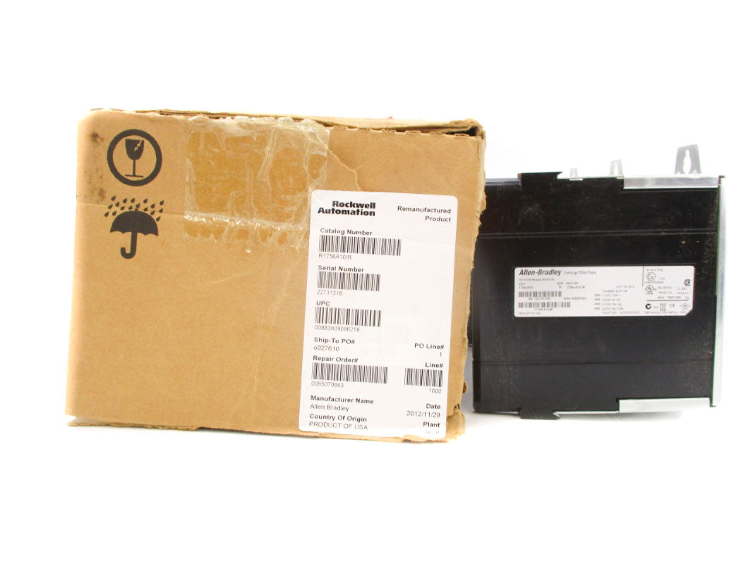 ALLEN BRADLEY 1756-A10 SER. B 24VDC 2.8A REMAN