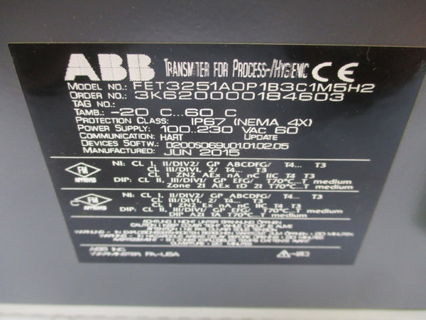 ABB FET3251A0P1B3C1M5H2 3K620000184603 230VAC NSNP