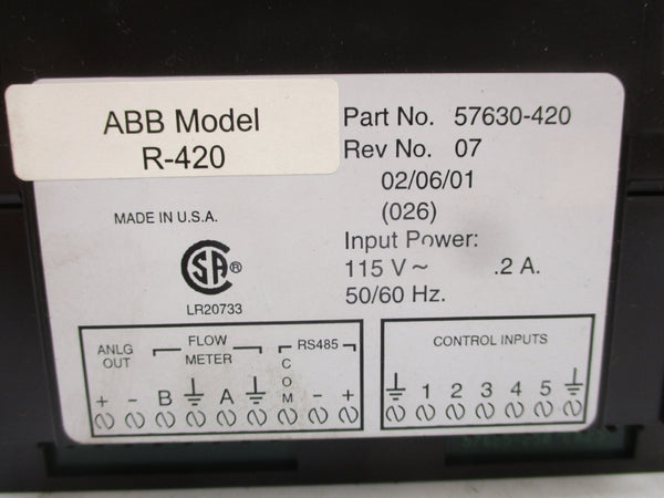 ABB 57630-420 R-420 115V .2A NSNP