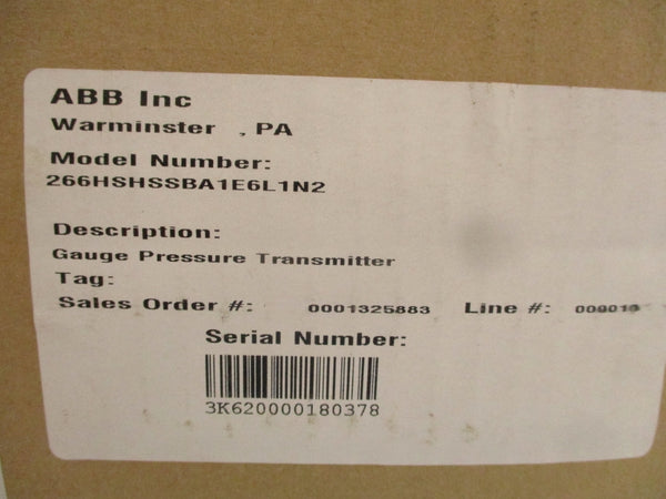 ABB 266HSHSSBA1E6L1N2 NSFS