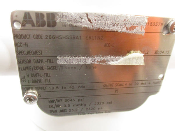 ABB 266HSHSSBA1E6L1N2 42VDC NSMP