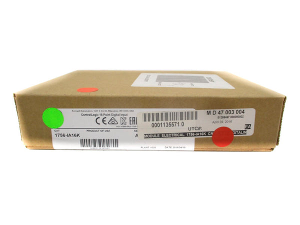 ALLEN BRADLEY 1756-IA16K SER. A F/W 3.004 DATE: 2016 NSFS