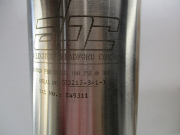 ALLEGHENY BRADFORD UST01-QT11201-1 150PSI 300F 20" NSMP