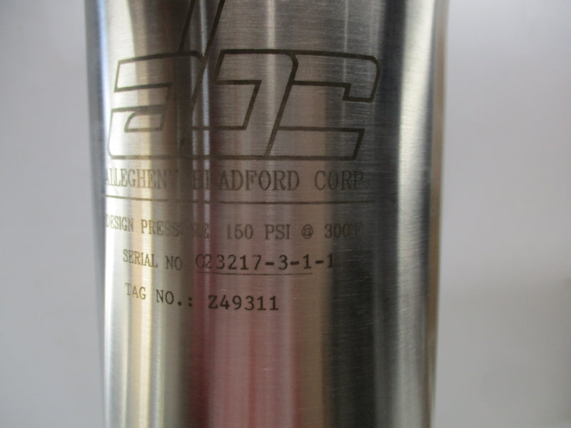 ALLEGHENY BRADFORD UST01-QT11201-1 150PSI 300F 20" NSMP