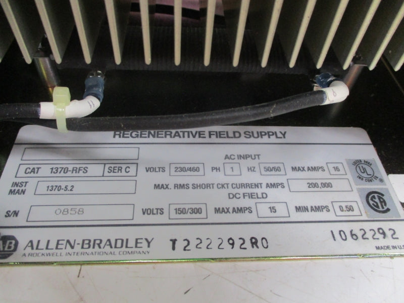 ALLEN BRADLEY 1370-RFS SER. C 230/460V 16A NSMP