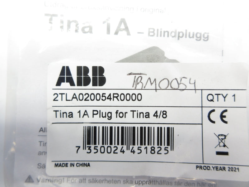 ABB 2TLA020054R0000 TINA1A 1A 4/8" NSMP