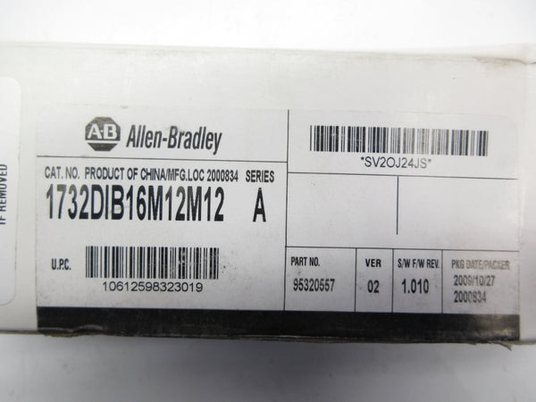 ALLEN BRADLEY 1732-DIB16M12M12 SER. A F/W 1.010 11-30VDC NSMP