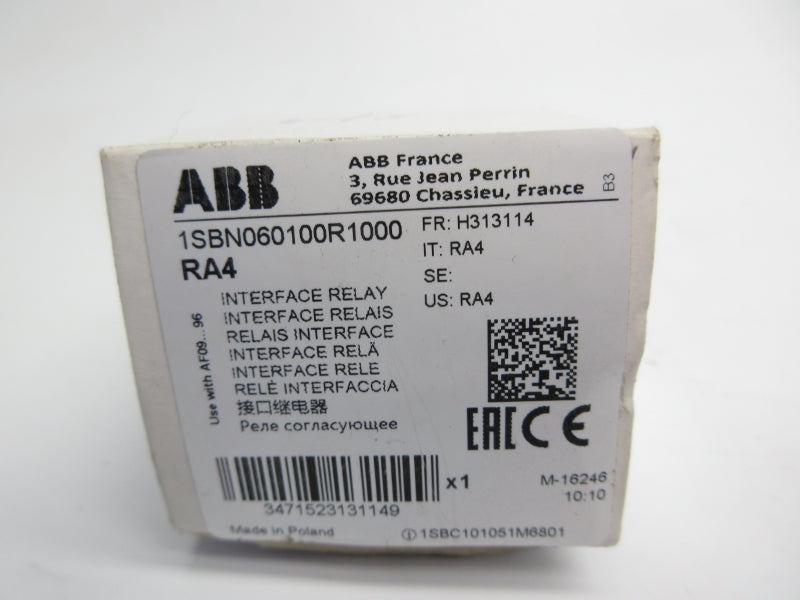 ABB 1SBN060100R1000 RA4 250V NSMP