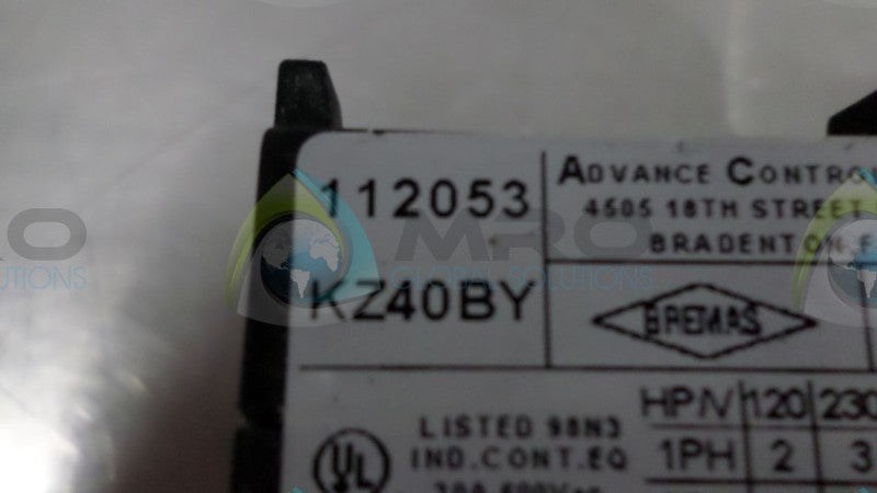 ACI KZ40BY CAM SWITCH  UNMP