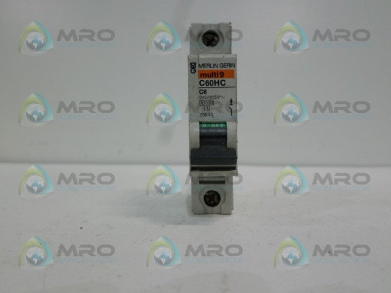 MERLIN GERIN 25643 CIRCUIT BREAKER 6A  UNMP
