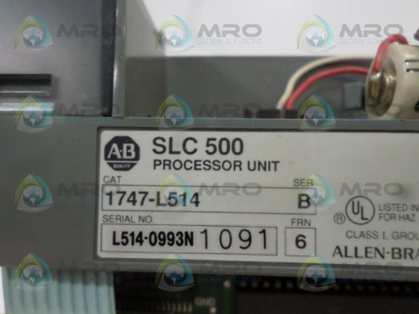 ALLEN BRADLEY 1747-L514 SER. B F/W 6 (AS PICTURED)  UNMP