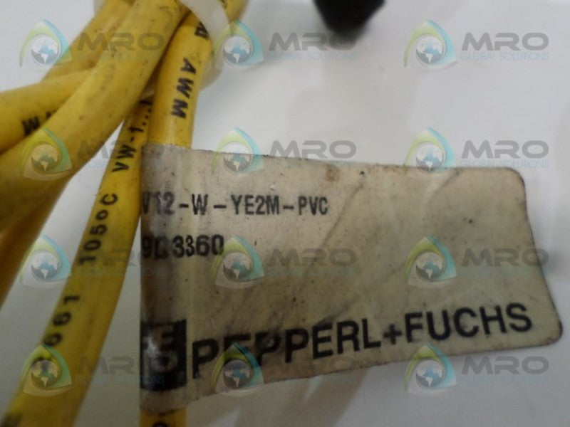 PEPPERL+FUCHS V12-W-YE2M-PVC 903360 CABLE CONNECTOR  UNMP