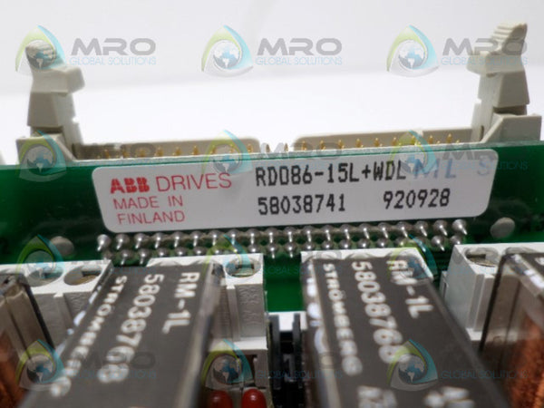 ABB RDO86-15L+WDL 58038741 BOARD NSNP