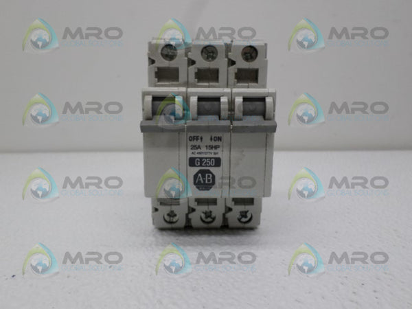 ALLEN BRADLEY 1492-CB3G250 SER. C CIRCUIT BREAKER 250A 15 HP  UNMP