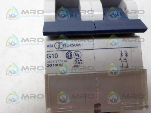 ABL SURSUM 2G10UM CIRCUIT BREAKER 10A  NSNP