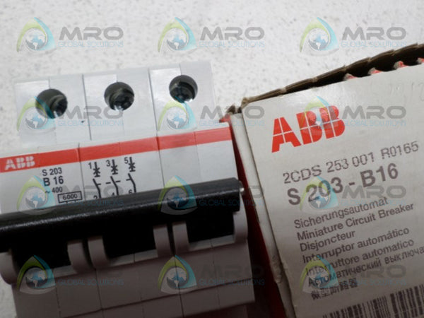 ABB S203-B16 CIRCUIT BREAKER 16A  NSMP
