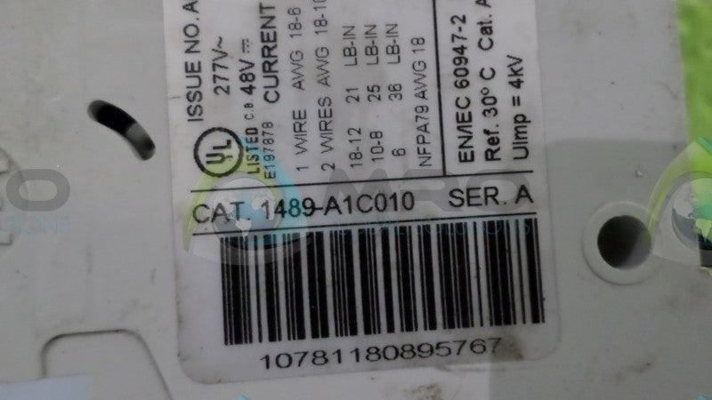 ALLEN BRADLEY 1489-A1C010 CIRCUIT BREAKER  NSNP